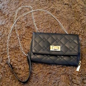 Black purse clutch size